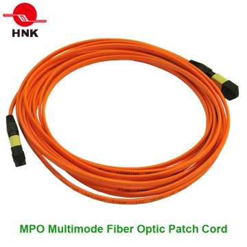 MPO Multimodo Singlemode Fibra Óptica Patch Cord